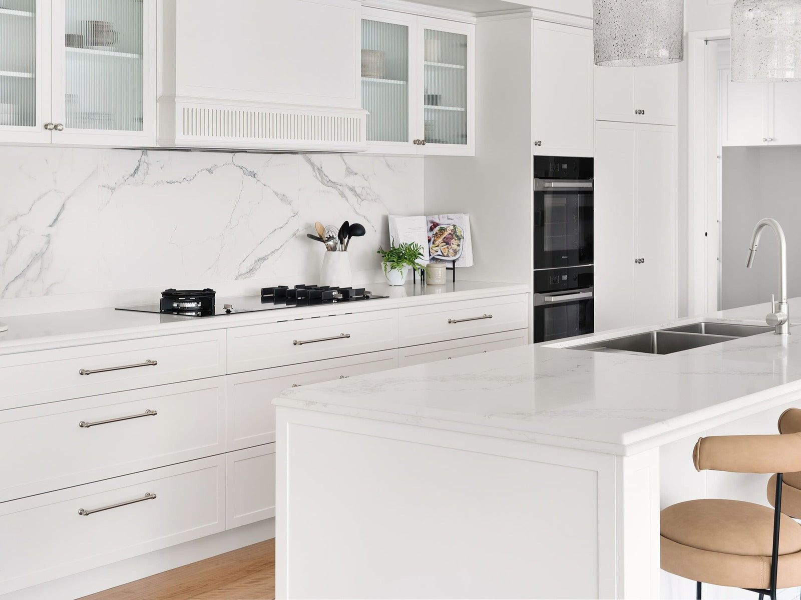 16070BN Mayfair Kitchen Cabinet Handle 128mm Brushed Nickel Zanda