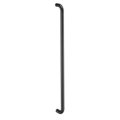 Sleek black metal pull handle with curved ends for doors cabinets and drawers