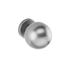 Premium quality modern silver door knob with smooth round design for cabinets doors and drawers