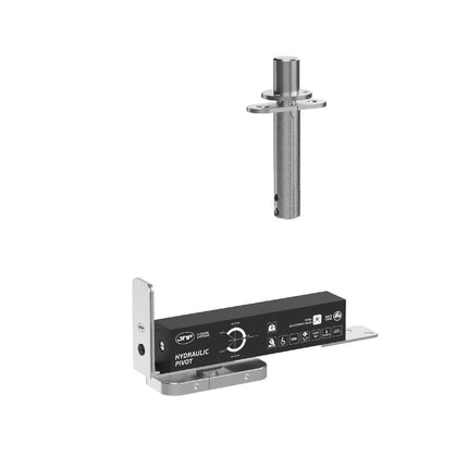 JNF Double Action Hydraulic Pivot Set Satin Stainless Steel IN.05.203.HO