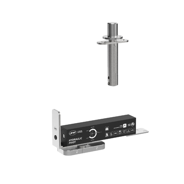 JNF Double Action Hydraulic Pivot Set Satin Stainless Steel IN.05.203.HO