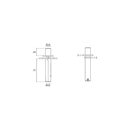 JNF Double Action Hydraulic Pivot Set Satin Stainless Steel IN.05.203.HO