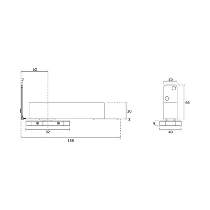 JNF Double Action Hydraulic Pivot Set Satin Stainless Steel IN.05.203.HO