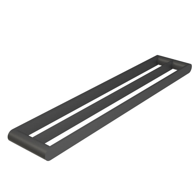 Emroware 1462MB Jubilee Double Towel Rail – 600mm Matte Black Powder Coat Decorus Hardware Perth Australia