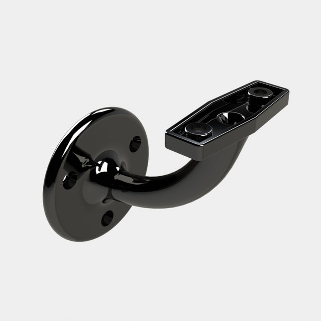 Emroware 440GBLPP Conventional Bracket Gloss black powder coated Decorus Hardware Perth Australia