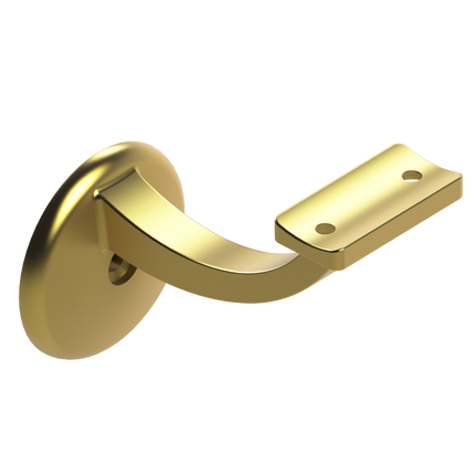 Emroware 441CTBGPP Single Exposed Fix Curve Top Brushed gold Decorus Hardware Perth Australia