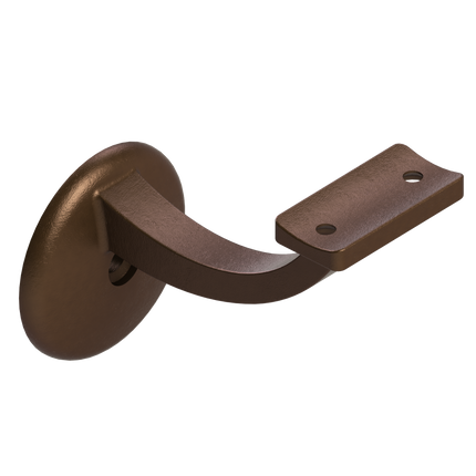 Emroware 441CTFBPP Single Exposed Fix Curve Top Bronze powder coated Decorus Hardware Perth Australia