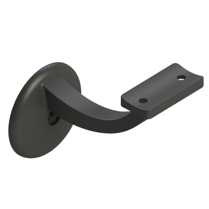 Emroware 441CTMMPP Single Exposed Fix Curve Top Matt monument powder coated Decorus Hardware Perth Australia