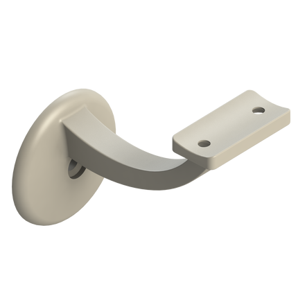 Emroware 441CTSPP Single Exposed Fix Curve Top Satin powder coated Decorus Hardware Perth Australia
