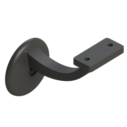 Emroware 441FTMMPP Single Exposed Fix Flat Top Matt monument powder coated Decorus Hardware Perth Australia