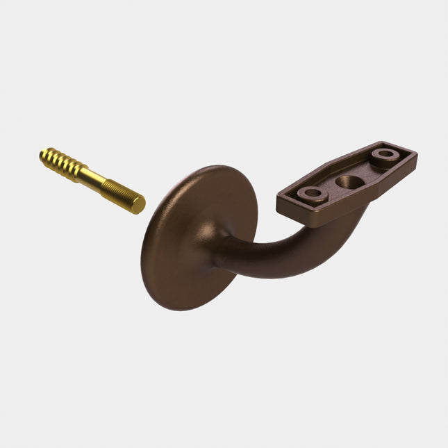 Emroware 442FBPP Centre Concealed Bracket Bronze powder coated Decorus Hardware Perth Australia