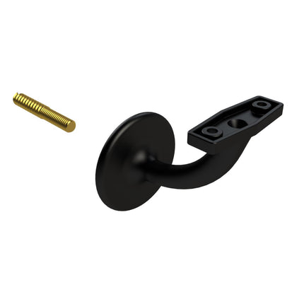 Emroware 442MBLPP Centre Concealed Bracket Matt black powder coated Decorus Hardware Perth Australia