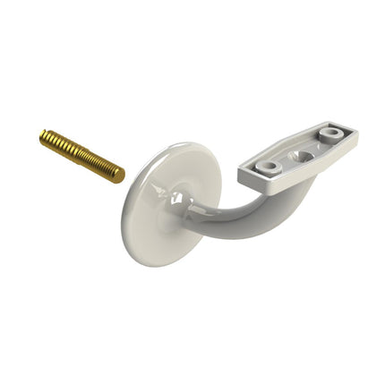 Emroware 442WHPP Centre Concealed Bracket White powder coated Decorus Hardware Perth Australia