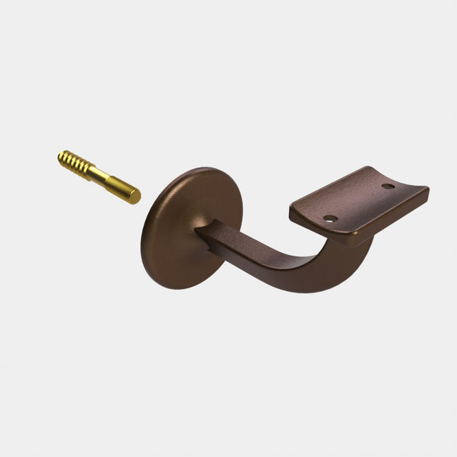 Emroware 443FBPP Extended Centre Concealed Bracket Bronze powder coated Decorus Hardware Perth Australia