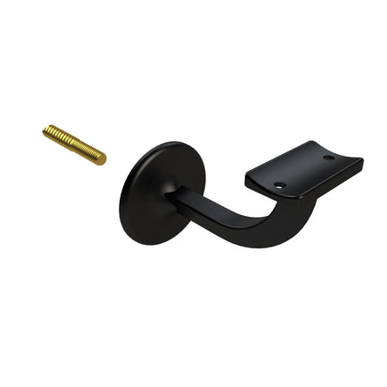 Emroware 443MBLPP Extended Centre Concealed Bracket Matt black powder coated Decorus Hardware Perth Australia