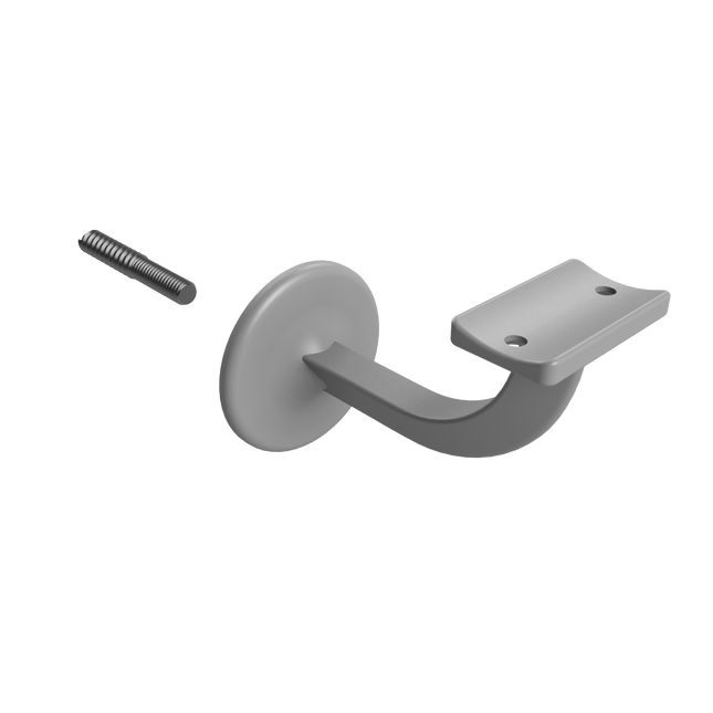 Emroware 443SPP Extended Centre Concealed Bracket Satin powder coated Decorus Hardware Perth Australia