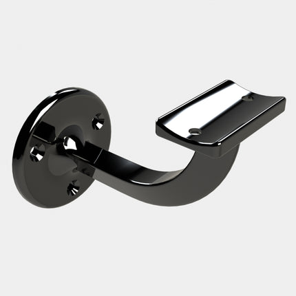 Emroware 444GBLPP Extended Bracket Gloss black powder coated Decorus Hardware Perth Australia