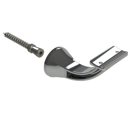 Emroware 4461CTCPPP Architectural Concealed Curved Top Bracket Chrome plated Decorus Hardware Perth Australia