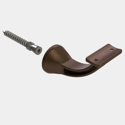 Emroware 4461CTFBPP Architectural Concealed Curved Top Bracket Bronze powder coated Decorus Hardware Perth Australia