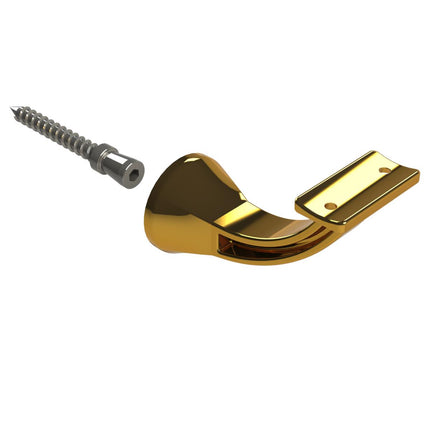 Emroware 4461CTGPPP Architectural Concealed Curved Top Bracket Gold plated Decorus Hardware Perth Australia
