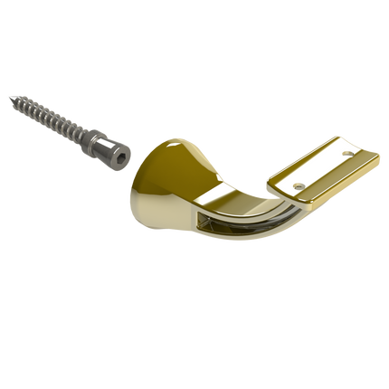 Emroware 4461CTGPPP Architectural Concealed Curved Top Bracket Gold plated Decorus Hardware Perth Australia
