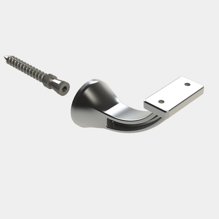 Emroware 4461FTSPP Architectural Concealed Flat Top Bracket Satin powder coated Decorus Hardware Perth Australia