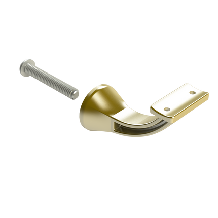 Emroware 4462BGPP Architectural Concealed Curved Top Brushed gold Decorus Hardware Perth Australia