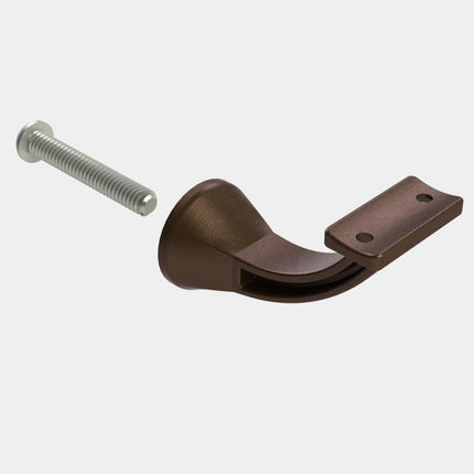 Emroware 4462FBPP Architectural Concealed Curved Top Bronze powder coated Decorus Hardware Perth Australia