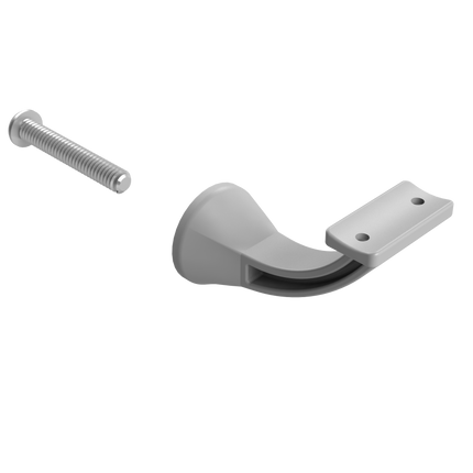 Emroware 4462SPP Architectural Concealed Curved Top Satin powder coated Decorus Hardware Perth Australia