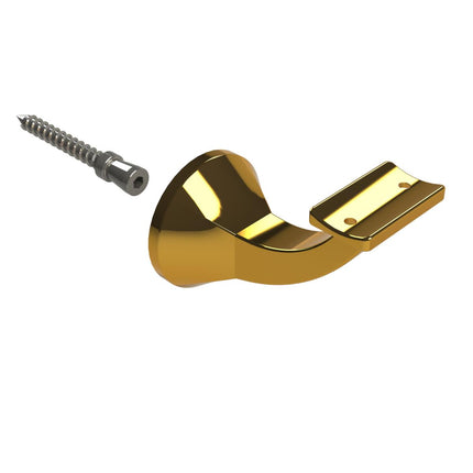Emroware 446CTGPPP Deluxe Concealed Curved Top Bracket Gold plated Decorus Hardware Perth Australia