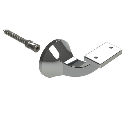 Emroware 446FTCPPP Deluxe Concealed Flat Top Bracket Chrome plated Decorus Hardware Perth Australia