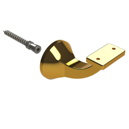 Emroware 446FTGPPP Deluxe Concealed Flat Top Bracket Gold plated Decorus Hardware Perth Australia