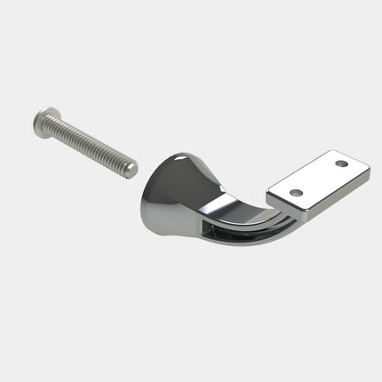 Emroware 4472CPPP Architectural Concealed Flat Top Chrome plated Decorus Hardware Perth Australia