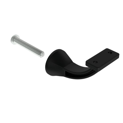 Emroware 4472MBLPP Architectural Concealed Flat Top Matt black powder coated Decorus Hardware Perth Australia