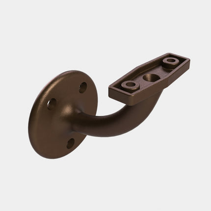 Emroware 448FBPP Conventional Bracket Bronze powder coat (top screw holes 25mm apart) Decorus Hardware Perth Australia