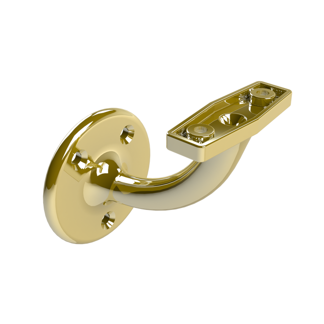 Emroware 448GPPP Conventional Bracket Gold plated (top screw holes 25mm apart) Decorus Hardware Perth Australia