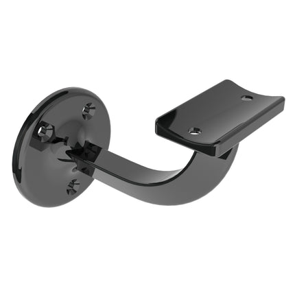 Emroware 449GBLPP Extended Bracket Gloss black powder coated (top screw holes 25mm apart) Decorus Hardware Perth Australia
