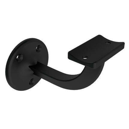 Emroware 449MBLPP Extended Bracket Matt black powder coated (top screw holes 25mm apart) Decorus Hardware Perth Australia