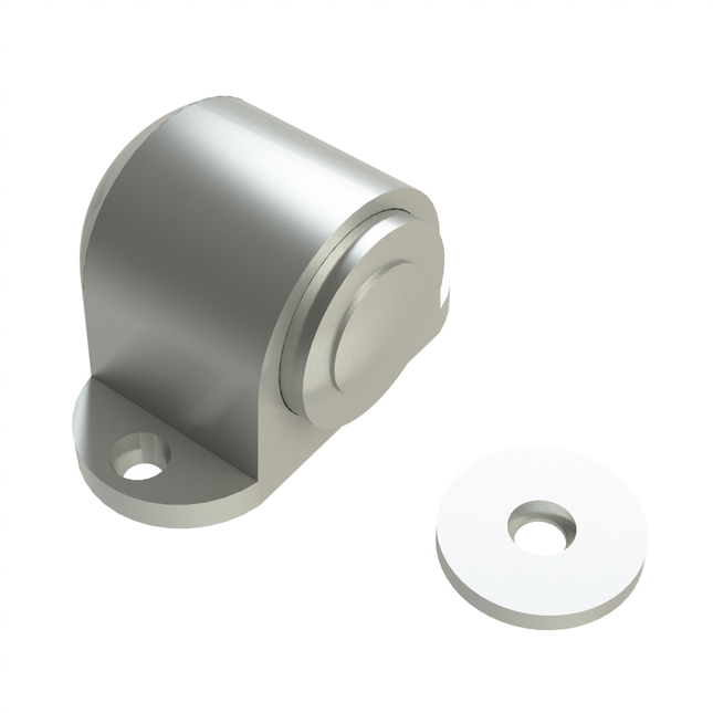 Emroware Door Stop Magnetic Floor Mounted Satin Zinc Alloy 50016 Decorus Hardware Perth Australia