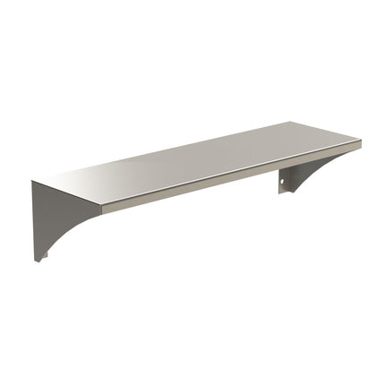 Emroware C11740 Stainless steel shelf - 410mm G304 Satin stainless steel (410mmx125mmx95mm) Decorus Hardware Perth Australia