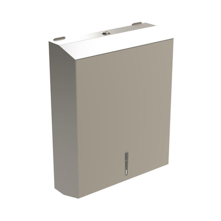 Emroware C12119 Surface mounted paper towel dispenser Satin stainless steel (280mmx105mmx370mm) Decorus Hardware Perth Australia