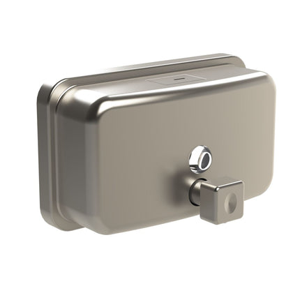 Emroware C12212 Surface mounted dispenser (horizontal)  G304 Satin stainless steel (209mmx124mmx124mm) Decorus Hardware Perth Australia