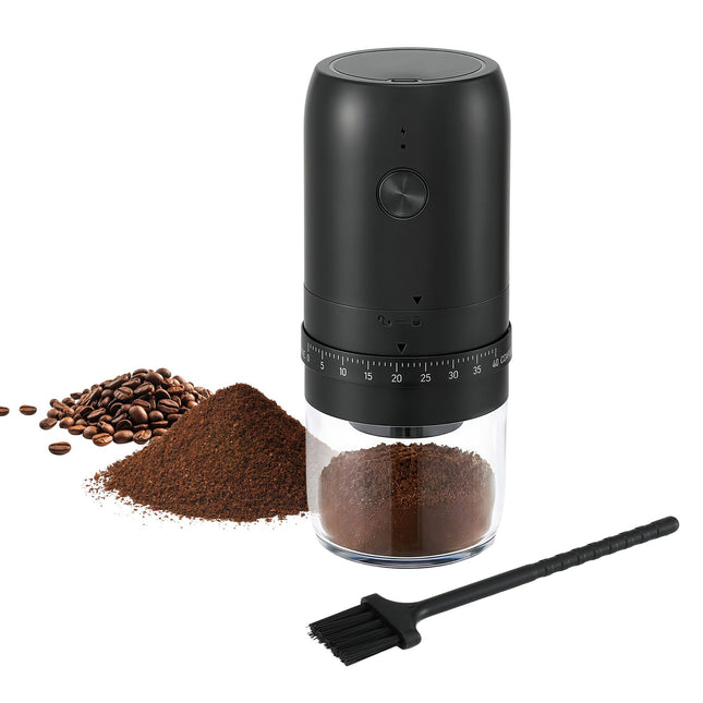 Devanti Electric Coffee Grinder USB-C Rechargeable Portable Coffee Bean Grinder with 40 Precise CF-G-E-40