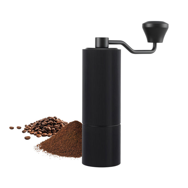 Devanti Manual Coffee Grinder with 24 Adjustable Settings Hand Coffee Bean Burr Mill for Espresso in Black