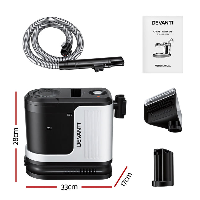 Devanti Carpet Washer Vacuum Cleaner 600W 13kpa Hose Self-Cleaning Function – product detail