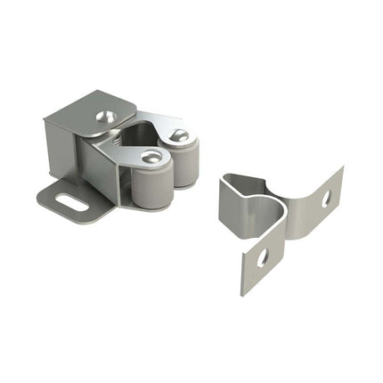 190 | Plastic Roller Catch Zinc Plated Steel 25x32x16mm | Emroware Decorus Hardware Perth Australia
