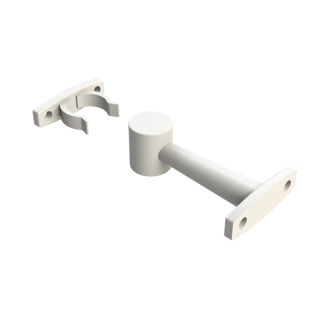 450WHS | Extended Door Clip White 70mm | Emroware Decorus Hardware Perth Australia