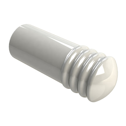 453EWHS | Door Stop Wall Mounted 100mm Plastic Cushion White | Emroware