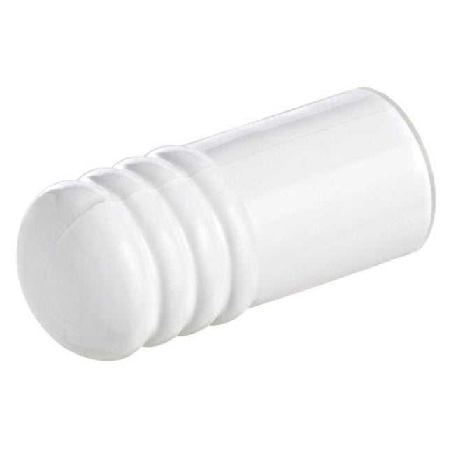 453WHS | Door Stop Wall Mounted 75mm Plastic Cushion White | Emroware Decorus Hardware Perth Australia