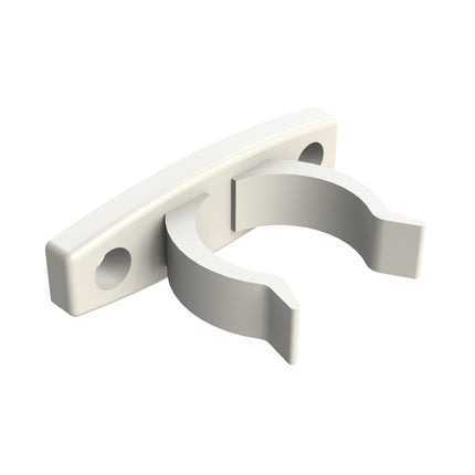 456WH | Door Clip Only 25mm White | Emroware